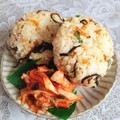 ぽむぽむまりん's cooksnap of when they made 天かすと桜海老のおむすび.