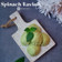 Cooksnap dari Imaami untuk resep Spinaci Ravioli Contenuto di verdure gamberetti