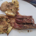 El cooksnap de MariadeGrazia cuando hizo Secreto de cerdo al horno y patatas aplastadas.