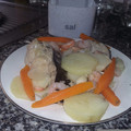 El cooksnap de Eduardo Garcia cuando hizo Merluza guisada con patatas y zanahorias.