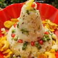 Manisha Malvi Angaitkar's cooksnap of when they made Barnyard millet Farali Upma with cucumber raita.