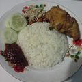 Cooksnap dari Raras ummu Shofiyyah untuk resep Nasi lemak khas singapura