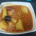 El cooksnap de Pilar Iniesta Camacho cuando hizo Lentejas con chorizo, panceta y morcilla.