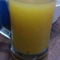 Anousha Qureshi's cooksnap of when they made Mango Peach Juice.