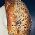 El cooksnap de Morella Musso cuando hizo Pan lactal integral con semillas y avena.