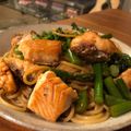 Adhi Wiee's cooksnap of when they made Salmon Asparagus pasta seasoned with butter/soy sauce combo.