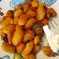 Cooksnap από Ναυσικά στη συνταγή Γίγαντες με λουκάνικο στον φούρνο