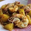 รูป Cooksnap ของ Orasa Chomngam เมื่อเขาทำ กุ้งผัดมันฝรั่งพริกไทยราดหน้าข้าว