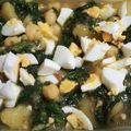 El cooksnap de Merche Cocinillas cuando hizo Garbanzos con espinacas.