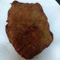 El cooksnap de Ana Isabel G C cuando hizo Cachopo de jamón y queso con salsa de cabrales y patatas paprika.