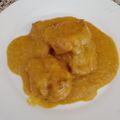 El cooksnap de olga calvera bayona cuando hizo Solomillo de pavo caramelizado en salsa de naranja.