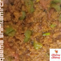 Usra Ali's cooksnap of when they made Qeema shimla mirch.