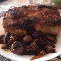 El cooksnap de Esmeralda Berenguer C cuando hizo Lomo de cerdo asado con manzanas.