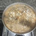 El cooksnap de Victorina Garay cuando hizo Caldo de pescado.