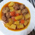 El cooksnap de Miguel cuando hizo Albondigas con patatas.
