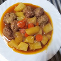 El cooksnap de Miguel cuando hizo Albondigas con patatas.