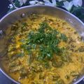 Rashi Mudgal का कुकस्नैप जब उन्होंने भिंडी आलू दही वाले (Bhindi aloo dahi wale recipe in hindi) बनाया था।