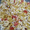 Ankita Kapil Varshney's cooksnap of when they made Matki Bhel.