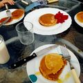 El cooksnap de Shirley cuando hizo Panqueques en salsa de Chocolate.