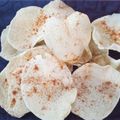 Hema ahara का कुकस्नैप जब उन्होंने होम मेड आलू के चिप्स (homemade aloo ke chips recipe in Hindi) बनाया था।