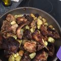 El cooksnap de Luis León cuando hizo Conejo al ajillo con patatas.