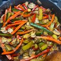 El cooksnap de Marcela Rojas cuando hizo Verduras Salteadas y Caramelizadas.