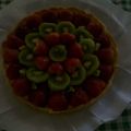 El cooksnap de Lucía cuando hizo Tarta de mango y arándanos.