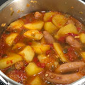 El cooksnap de Bruno BF cuando hizo Patata guisada con salchichas frescas.