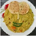 Sreyashee Mandal's cooksnap of when they made মুগডালের খিচুড়ি (Mug daler khichudi recipe in bengali).