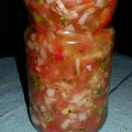 El cooksnap de Verito cuando hizo Salsa Criolla riquisima.