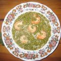 El cooksnap de Rosa Cintas cuando hizo Guisantes con langostinos.