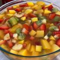 El cooksnap de Elena cuando hizo Macedonia de frutas.