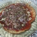 Cooksnap de Lais Silveira Ribeiro quando cozinhou Pizza com farinha de aveia na frigideira.