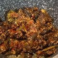 Cooksnap MocQue semasa beliau membuat Paru Balado.