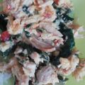 El cooksnap de Paola Herrera cuando hizo Torta de espinaca y pollo.