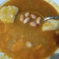 El cooksnap de edu cuando hizo Potaje de Alubias blancas con calabaza y patata.