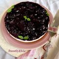 il Marcella Sweetly Elvie quando ha preparato Cheesecake con topping di more