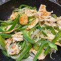 El cooksnap de lafatrita cuando hizo Pechuga a la Plancha con Pimientos y Cebolla Asados.