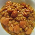 Chef Mommy Nessa's cooksnap of when they made Kielbasa & Beans.