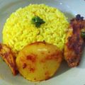 Cooksnap dari martha untuk resep Nasi Kuning dengan Bumbu Racik Ayam Goreng