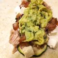 El cooksnap de Javier Botello cuando hizo Fajitas de atún con queso feta.