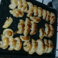 El cooksnap de Marga cuando hizo Vigilantes y medialunas de levadura, saborizados con naranja.