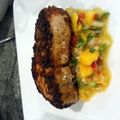chefxmcn's cooksnap of when they made Pan Seared Blackened Tuna with Mango Salsa.