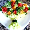isabel maloum's cooksnap of when they made Salad in the shape of a bouquet of flowers.