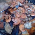 El cooksnap de Carlos Suarez Blanco cuando hizo Zarzuela de pescado y marisco.