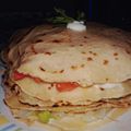 El cooksnap de Pamela Flores Flores cuando hizo Torta de panqueques fría con verduras.