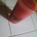 El cooksnap de Mily Rueda cuando hizo Licuado frutillas y manzana.