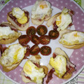 El cooksnap de Zaira cuando hizo Canapés de huevitos y jamón.