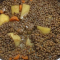 El cooksnap de Vicky Morales cuando hizo Lentejas olla rápida.
