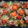 El cooksnap de CocinarParaCuatro cuando hizo Costillas al horno con patatas, tomate y cebolla.